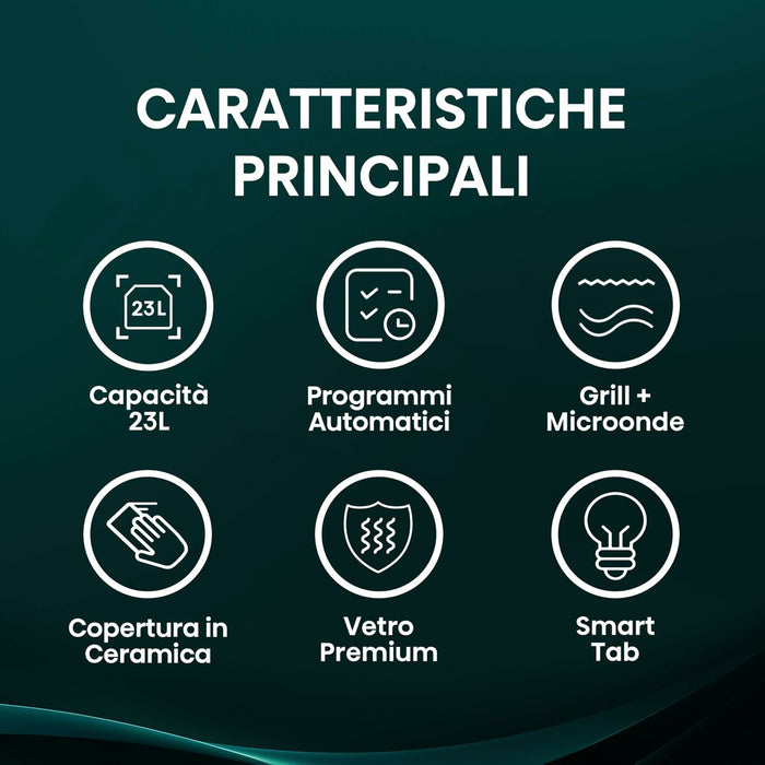 Cuptor cu microunde cu Grill Hisense H23MOBS5HG4 Negru 800 W 23 L - WALTI WALTI