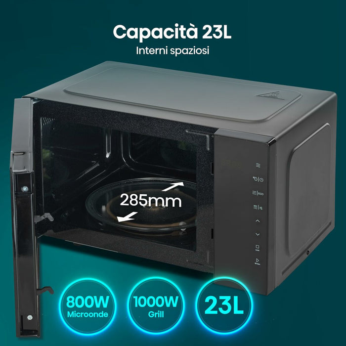 Cuptor cu microunde cu Grill Hisense H23MOBS5HG4 Negru 800 W 23 L - WALTI WALTI