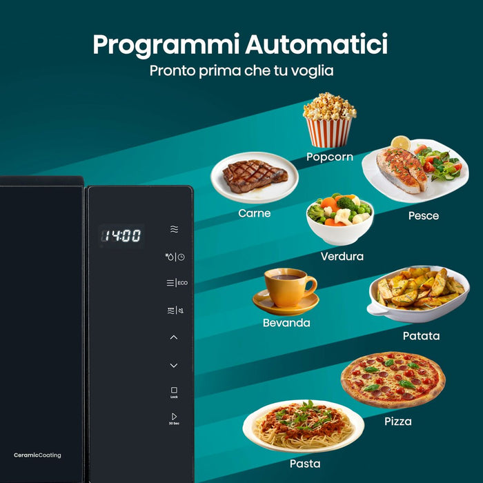 Cuptor cu microunde cu Grill Hisense H23MOBS5HG4 Negru 800 W 23 L - WALTI WALTI