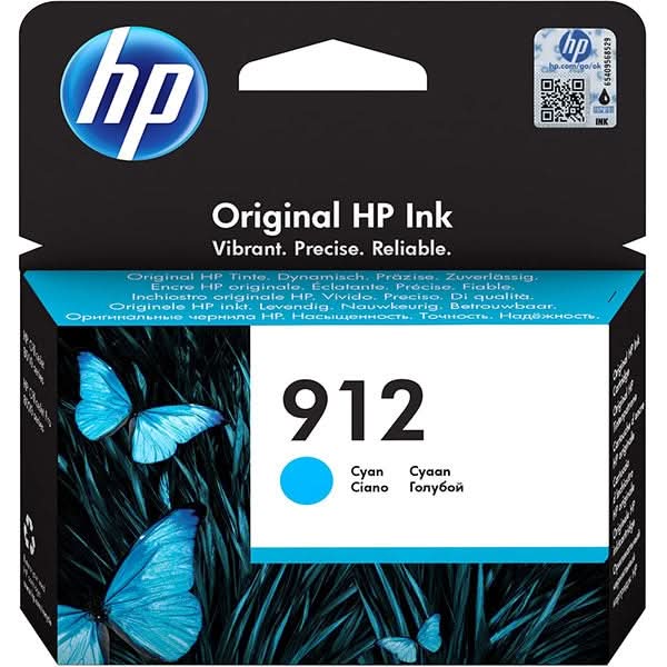 Cartus original HP 912 (3YL77AE), cyan WALTI