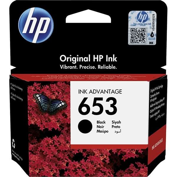 Cartus original HP 653 (3YM75AE), negru WALTI