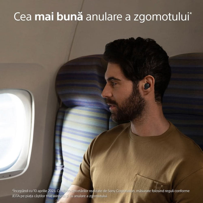 Casti SONY WF-1000XM5B, True Wireless, Bluetooth, In-ear, Microfon, Noise Cancelling, negru WALTI