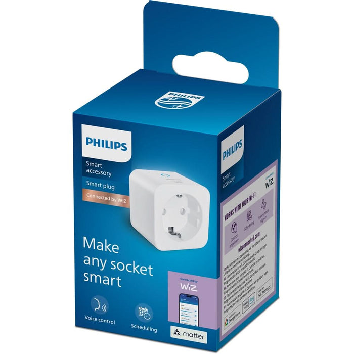 Priza inteligenta PHILIPS 8721103136213, Wi-Fi, WiZ, IP20, alb WALTI