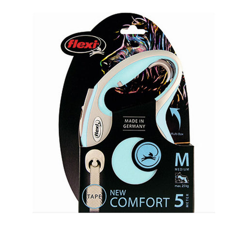 Lesă pentru câine Flexi New Comfort M Albastru (5 m) - WALTI WALTI