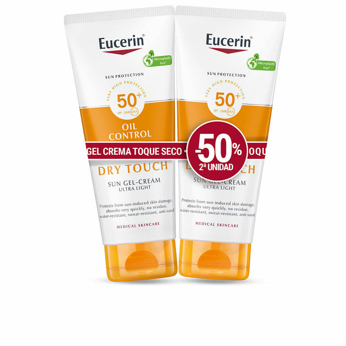 Gel cu protecție solară Eucerin Sensitive Protect Spf 50 Spf 50+ 200 ml 50 ml x 2 Uscat - WALTI WALTI