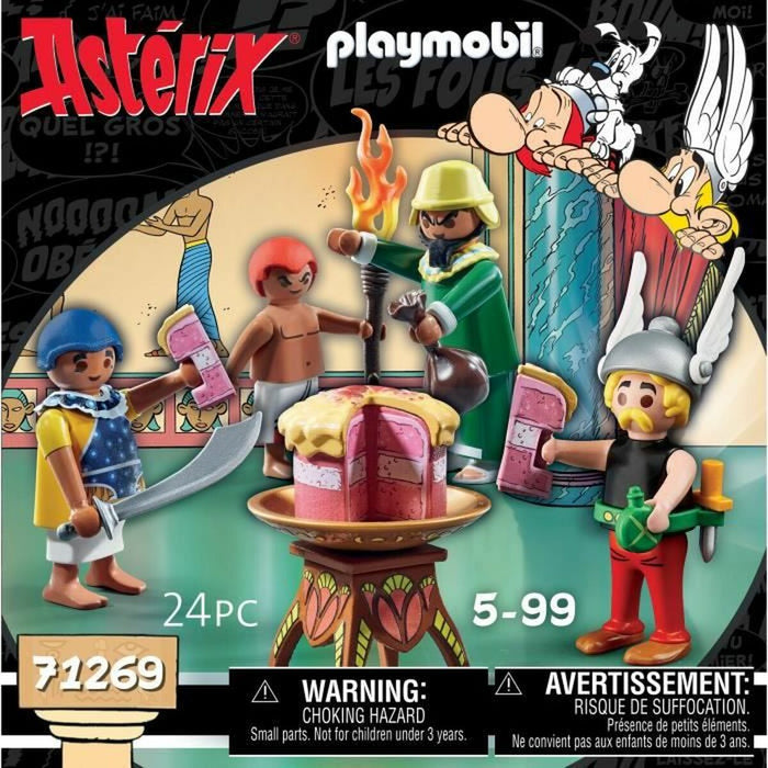 Playset Playmobil Asterix: Amonbofis and the poisoned cake 71268 24 Piese - WALTI WALTI