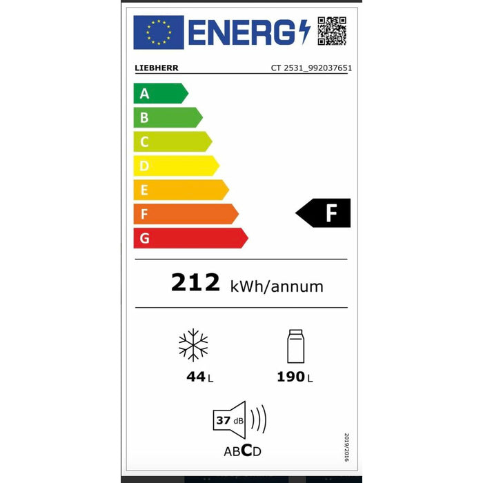 Frigider combinat Liebherr CTE2531     141 Alb 190 L - WALTI WALTI