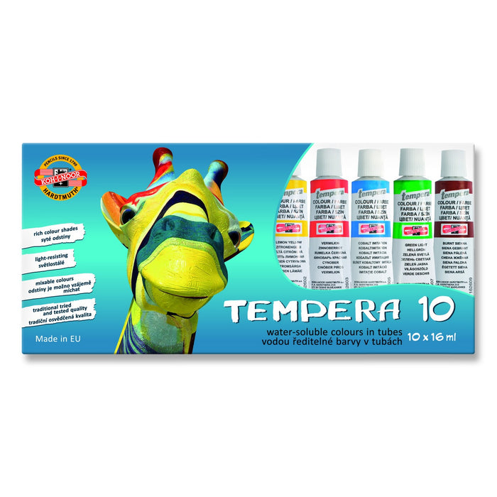 KOH-I-NOOR Tempera 16 ml 10 culori WALTI