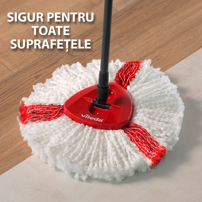 Rezerva mop VILEDA 46823 Easy Wring Turbo, alb-rosu WALTI