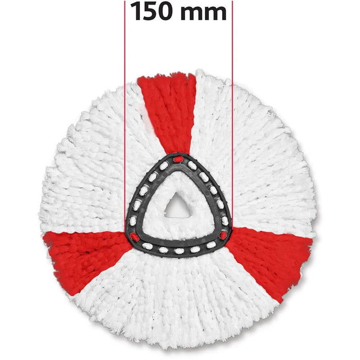 Rezerva mop VILEDA 46823 Easy Wring Turbo, alb-rosu WALTI
