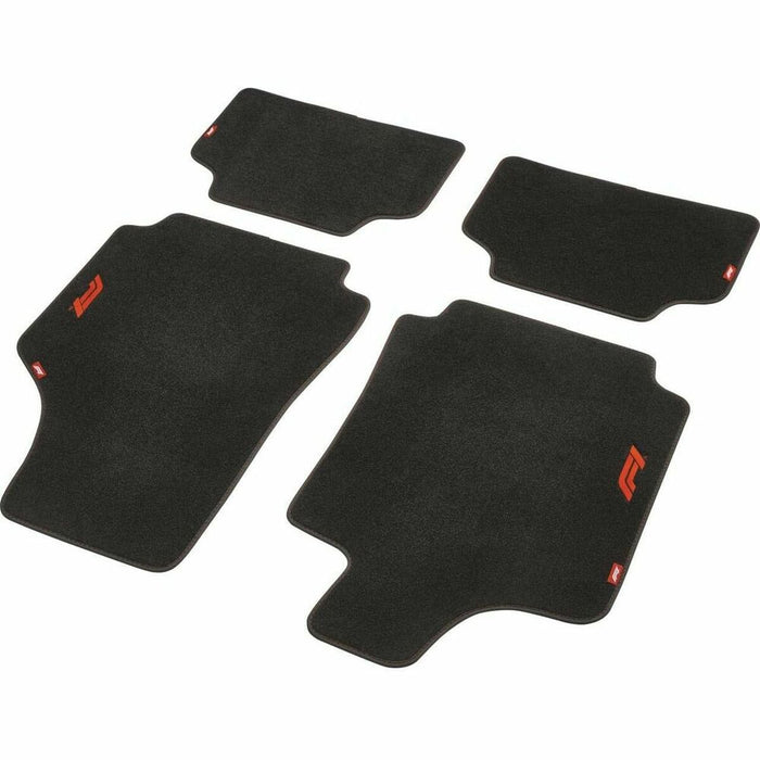 Set de covoraș pentru podea auto FORMULA 1 CM570 Negru/Roșu 4 uds - WALTI WALTI