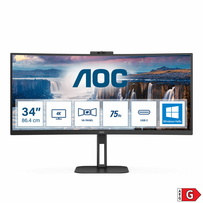 Monitor AOC CU34V5CW/BK 34" 100 Hz 60 Hz - WALTI WALTI