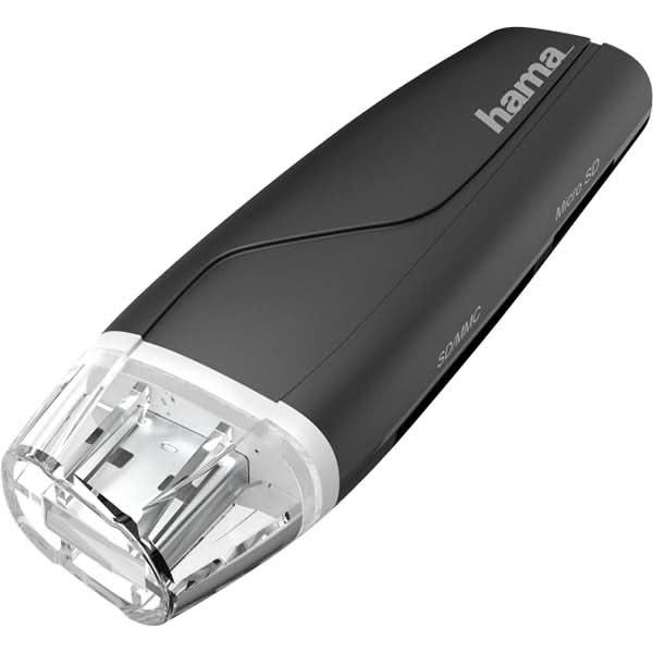 Cititor de carduri HAMA 200132, USB 2.0, SD/MicroSD, negru WALTI