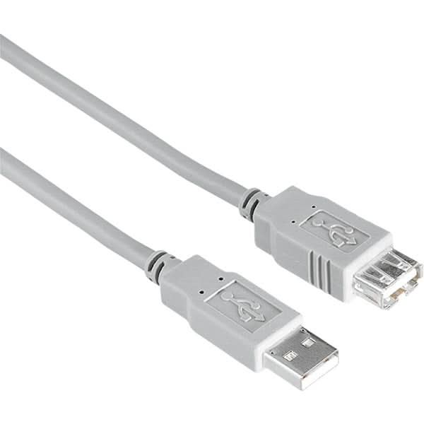 Cablu de extensie USB A HAMA 200905, 1.5m, gri WALTI
