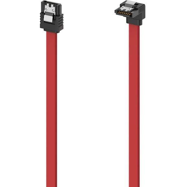 Cablu de date intern SATA III HAMA 200740, 90 grade, 0.6m, rosu WALTI