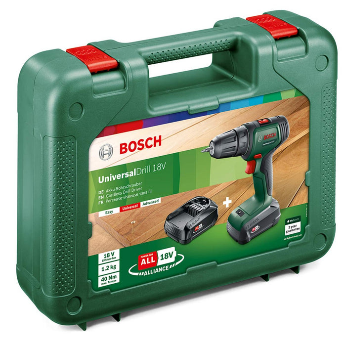 Burghiu percutor BOSCH UniversalDrill Fără Fir 18 V - WALTI