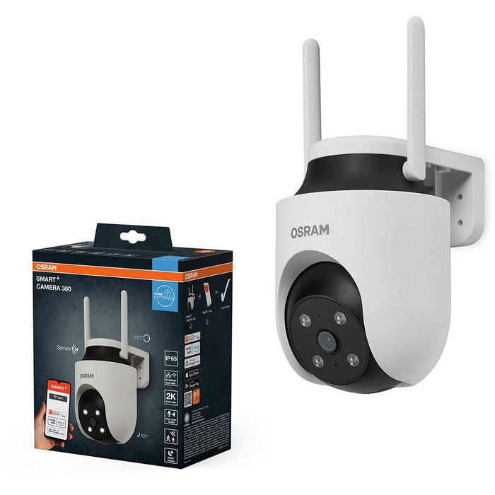 Camera IP Wireless OSRAM Smart+, 2K QHD, 4MP, IR, Night Vision, alb WALTI