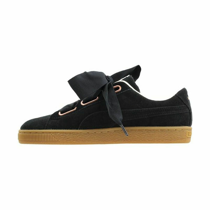 Pantofi sport pentru femei Puma  Basket Heart Corduroy Negru - WALTI WALTI