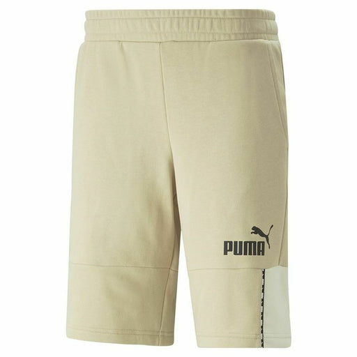 Pantalon Scurt Sport Puma  Essentials Block Tape Gri Alb - WALTI