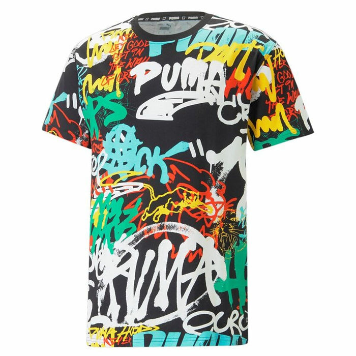 Tricou cu Mânecă Scurtă Bărbați Puma Graffiti Negru - WALTI