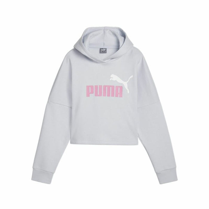 Hanorac cu glugă pentru fete Puma Ess Logo Cropped Hoodie G - WALTI WALTI