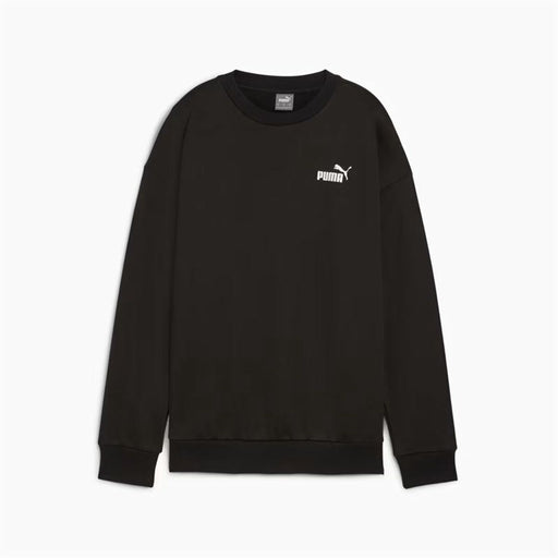 Hanorac fără Glugă Femei Puma Essentials+ Relaxed Small Logo Crew Fl Negru - WALTI WALTI