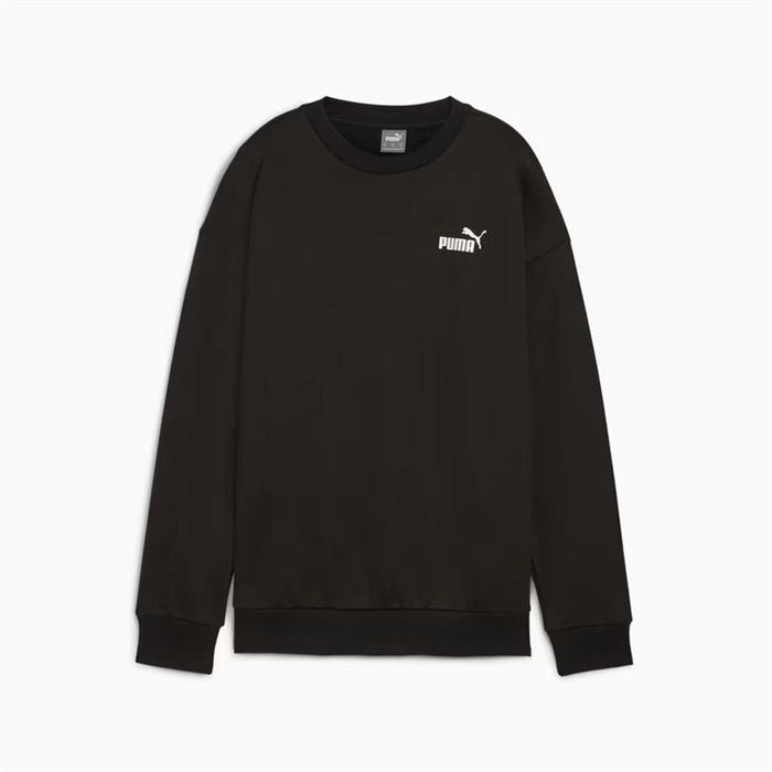 Hanorac fără Glugă Femei Puma Essentials+ Relaxed Small Logo Crew Fl Negru - WALTI WALTI