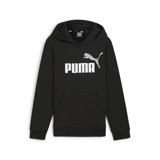 Hanorac cu Glugă Copii Puma Essentials+ 2 Col Big Logo Negru - WALTI WALTI