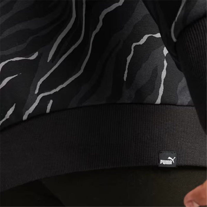 Hanorac fără Glugă Femei Puma Essentials+ Animal Aop Crew Fl Mujer Negru - WALTI WALTI