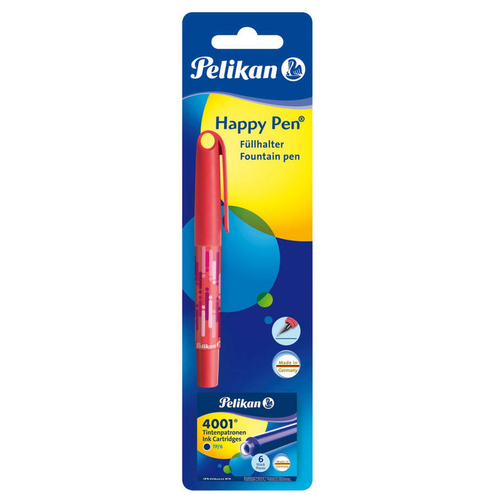 Pelikan Happy Pen Stilou cu 6 Rezerve WALTI