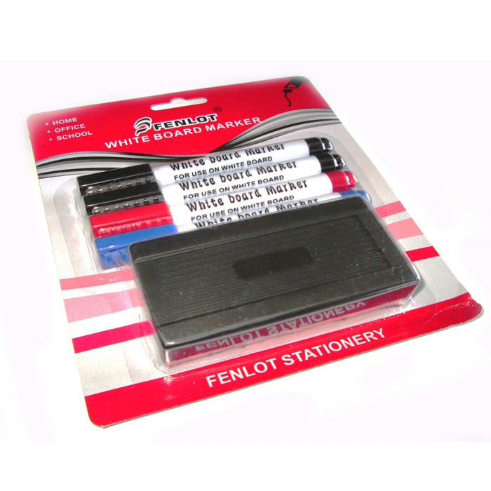 Marker Tabla Alba + 4 Bureti WALTI