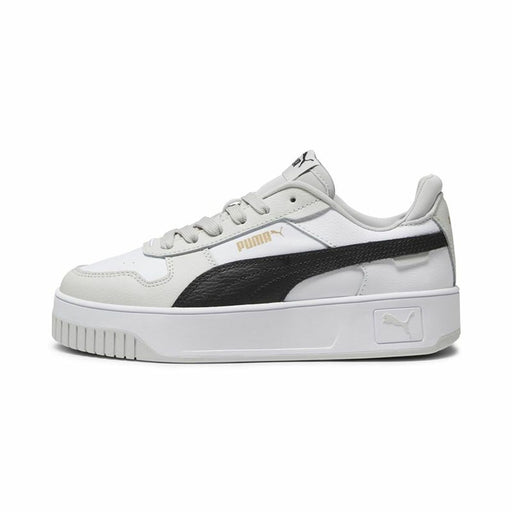 Pantofi sport pentru femei Puma Carina Street Alb Gri - WALTI