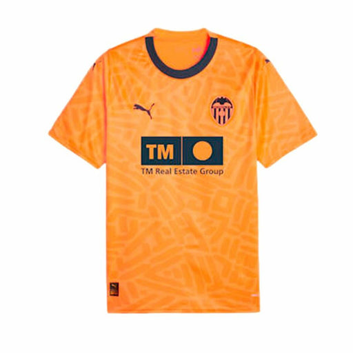 Tricou de Fotbal cu Mânecă Scurtă Bărbat Puma Valencia CF 3rd Kit 23/24 Portocaliu - WALTI