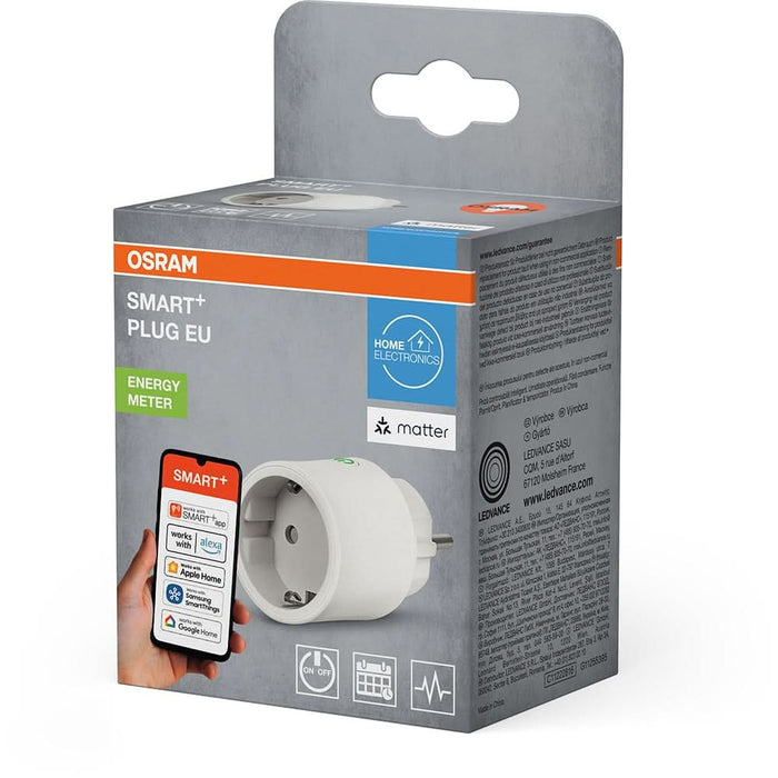 Priza smart OSRAM Smart Plus, 2300W, 16A, WiFi, alb WALTI