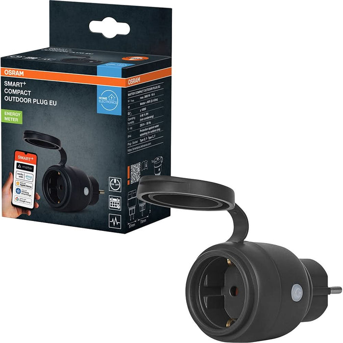 Priza inteligenta exterior OSRAM Smart+, Wi-Fi, 3680W, 16A, IP44, alb WALTI