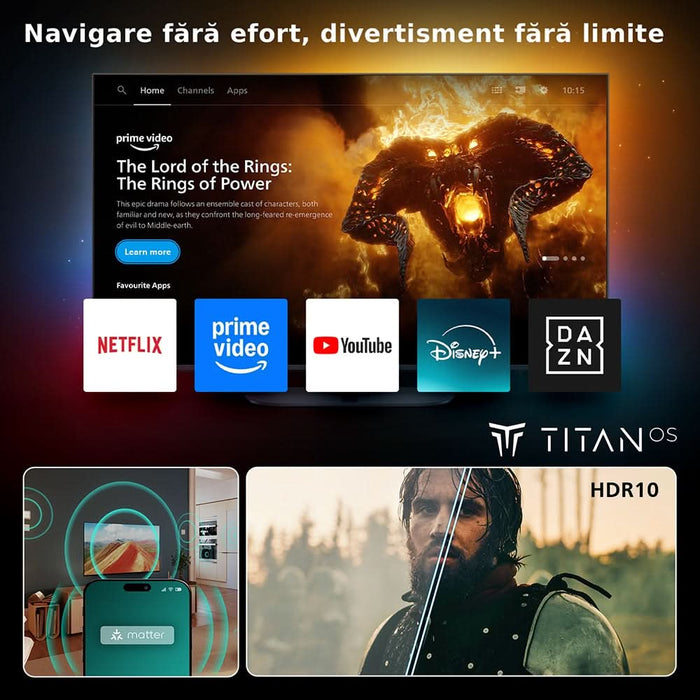 Televizor LED Smart PHILIPS 32PHS6050, HD, HDR10, 80cm - WALTI WALTI