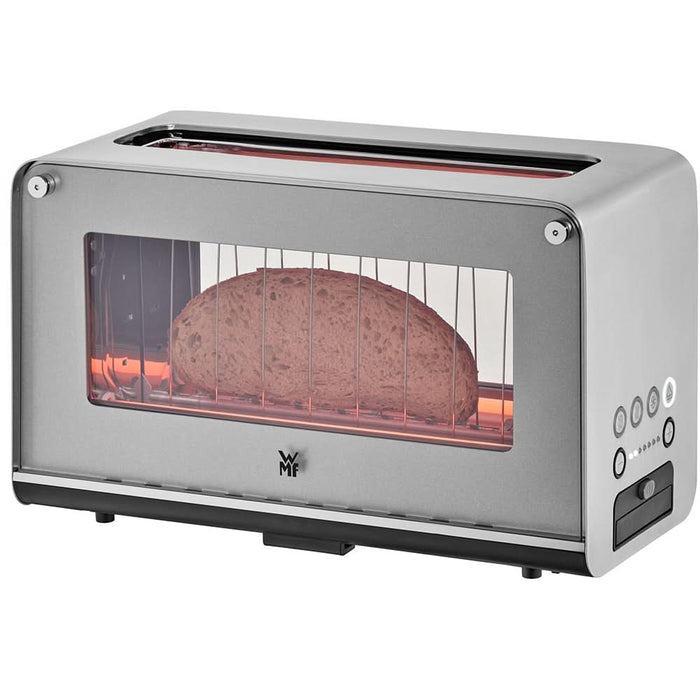 Prajitor de paine WMF Lono Glass 414140011, 2 felii, 1300W, gri-argintiu WALTI