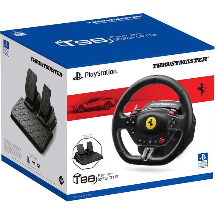 Volan gaming THRUSTMASTER T98-P Ferrari 296 GTB, PC/PS5, negru WALTI