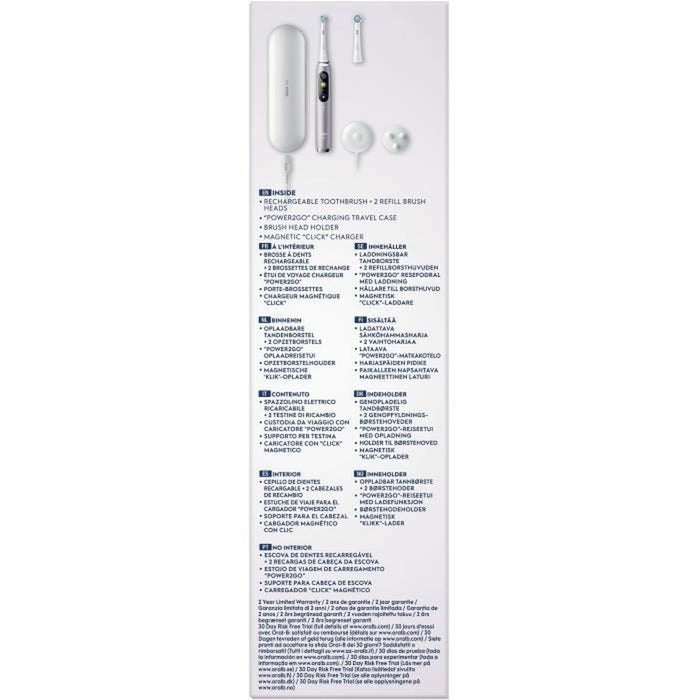 Perie de Dinți Electrică Oral-B Serie iO9s (2 Piese) (2 Unități) - WALTI WALTI