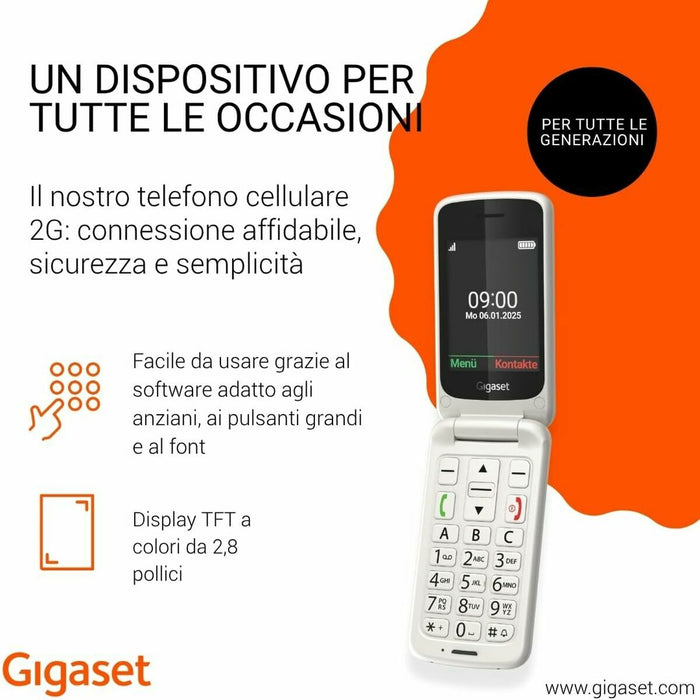 Smartphone Gigaset S30853-H1231-R103 2,8" 32 MB RAM Alb - WALTI WALTI