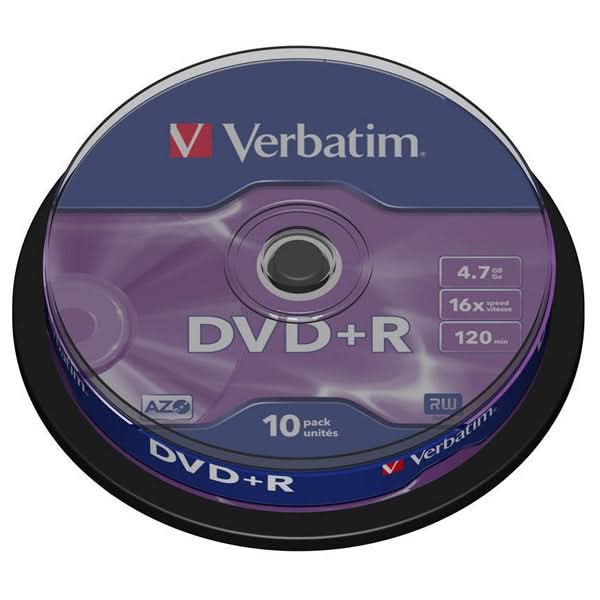 DVD+R VERBATIM 43498, 16x, 4.7GB, 10buc - Spindle WALTI