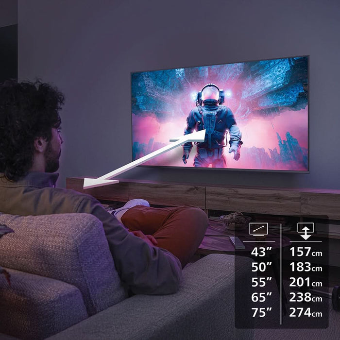 Televizor QLED Smart PHILIPS 55PQS7801, Ultra HD 4K, HDR10+, 139cm - WALTI WALTI