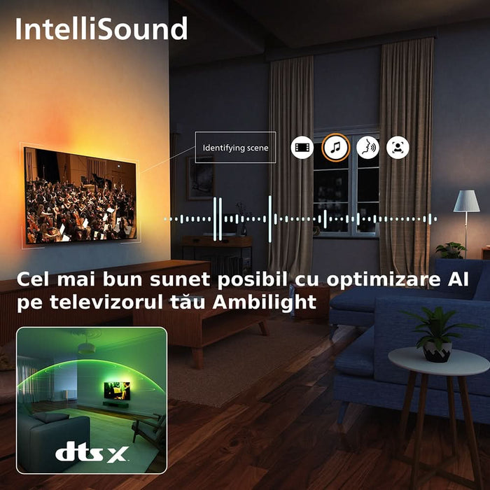 Televizor QLED Smart PHILIPS 55PQS7801, Ultra HD 4K, HDR10+, 139cm - WALTI WALTI