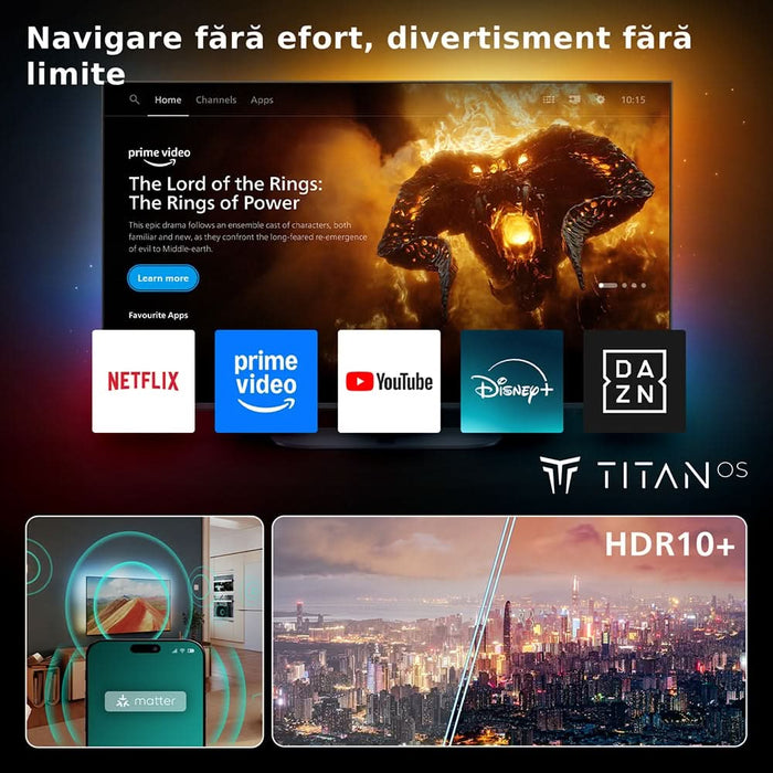 Televizor QLED Smart PHILIPS 43PUS8400, Ultra HD 4K, HDR10+, 108cm - WALTI WALTI
