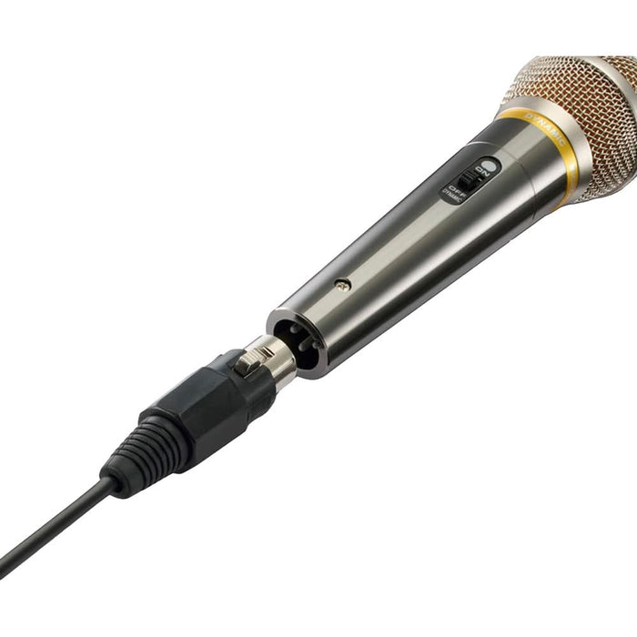 Microfon dinamic HAMA 46006, Jack 6.3 mm, Slot XLR, argintiu WALTI