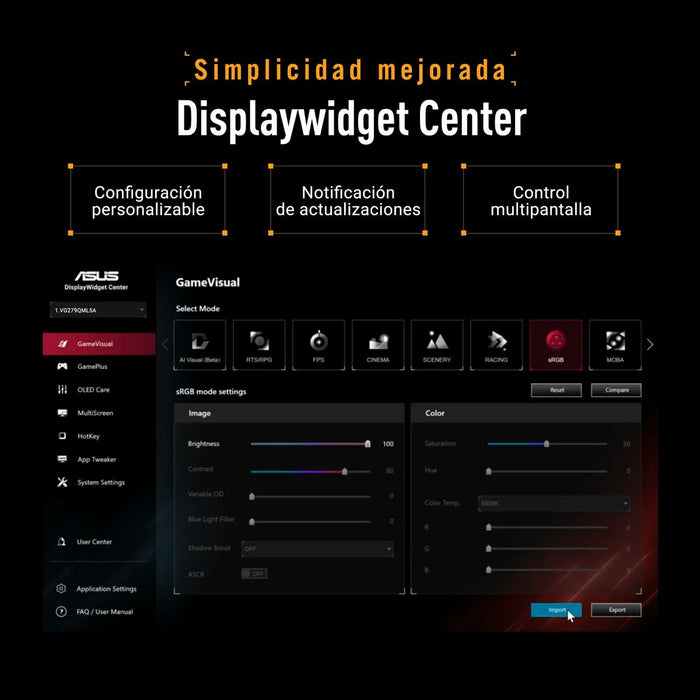 Monitor Gaming Asus 90LM0C20-B01171 27" Full HD - WALTI WALTI
