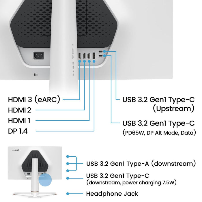 Monitor Gaming BenQ 9H.LN2LB.QBE 4K Ultra HD 27" - WALTI WALTI