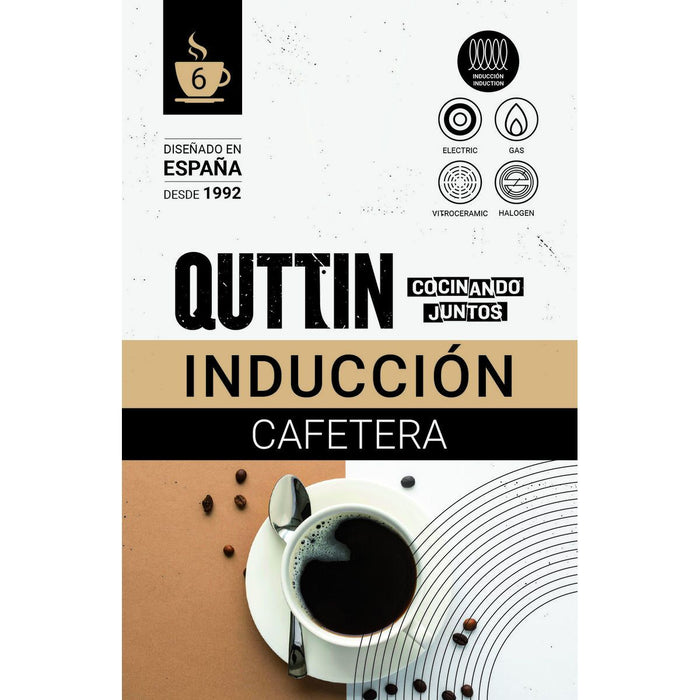 Cafetieră Italiană Quttin Aluminiu 0,3 L (6 Unități) - WALTI WALTI