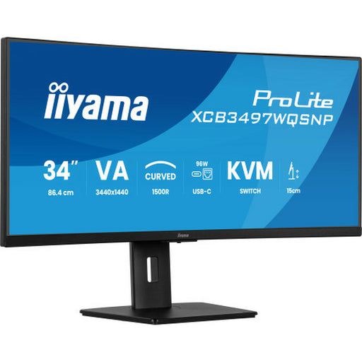 Monitor Iiyama XCB3497WQSNP-B1 UltraWide Quad HD 34" - WALTI WALTI