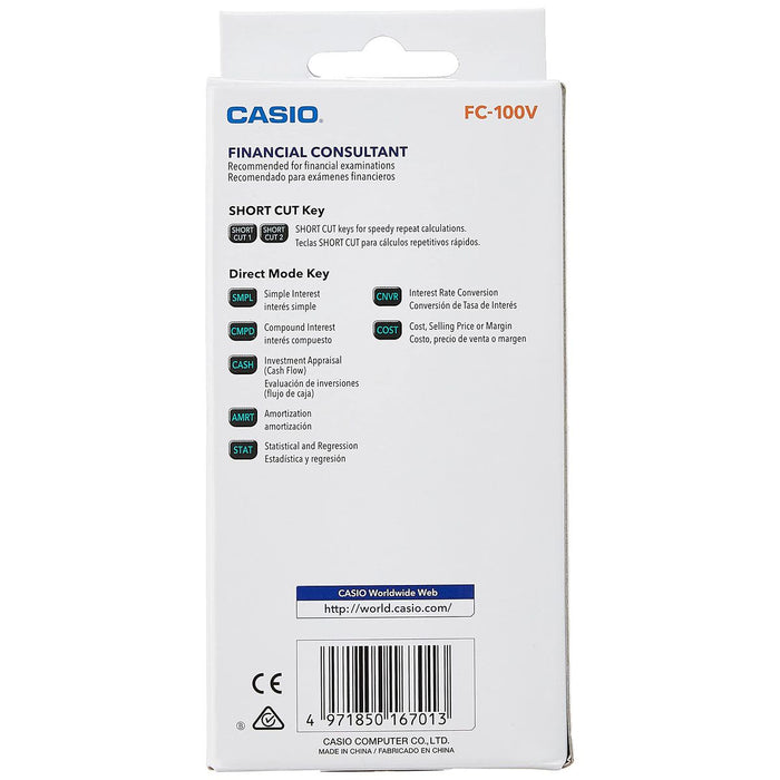 Calculator financiar Casio FC-100V - WALTI WALTI